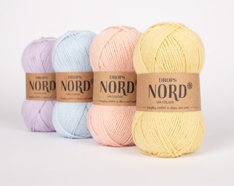 1.8oz(50g)-186yds(170m) / DROPS Nord / Soft and durable in alpaca / wool and polyamide