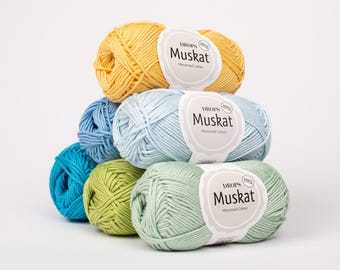 Drops MUSKAT / Mercerized cotton / Cotton Yarn / Cottonyarns