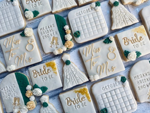 Bridal shower / Hen do biscuits x10