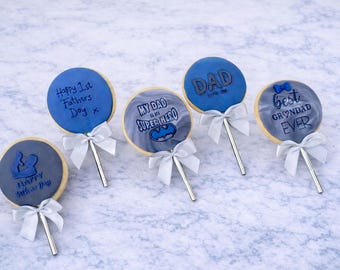 Piruletas de galleta para el Día del Padre