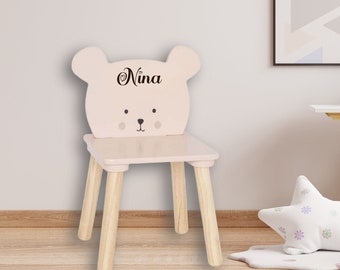 Chaise enfant ourson personnalisé