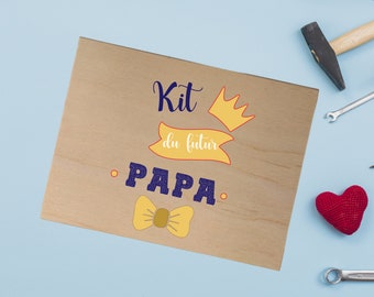 Boite kit du futur papa en bois