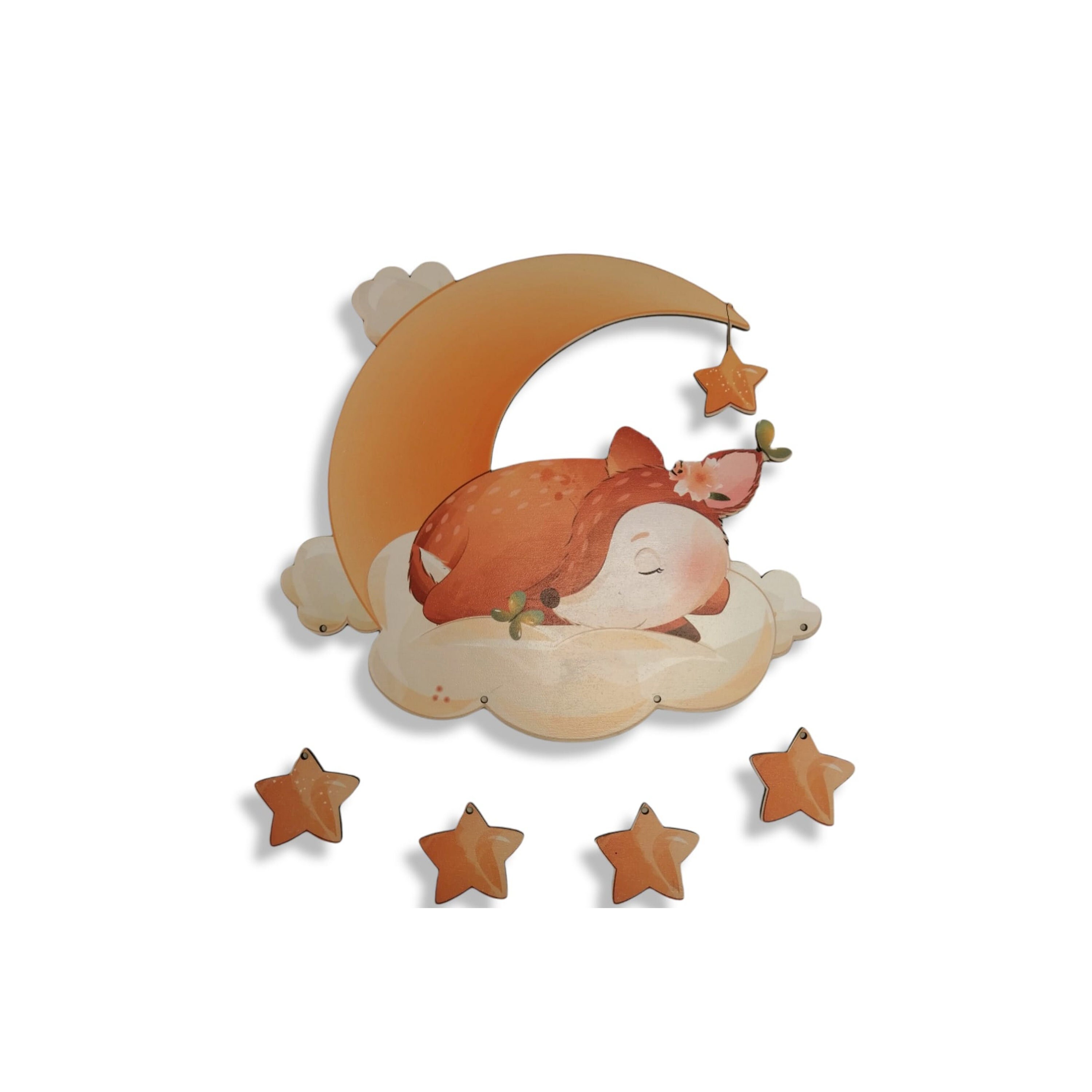 Suspension Naissance Biche Personnalisé