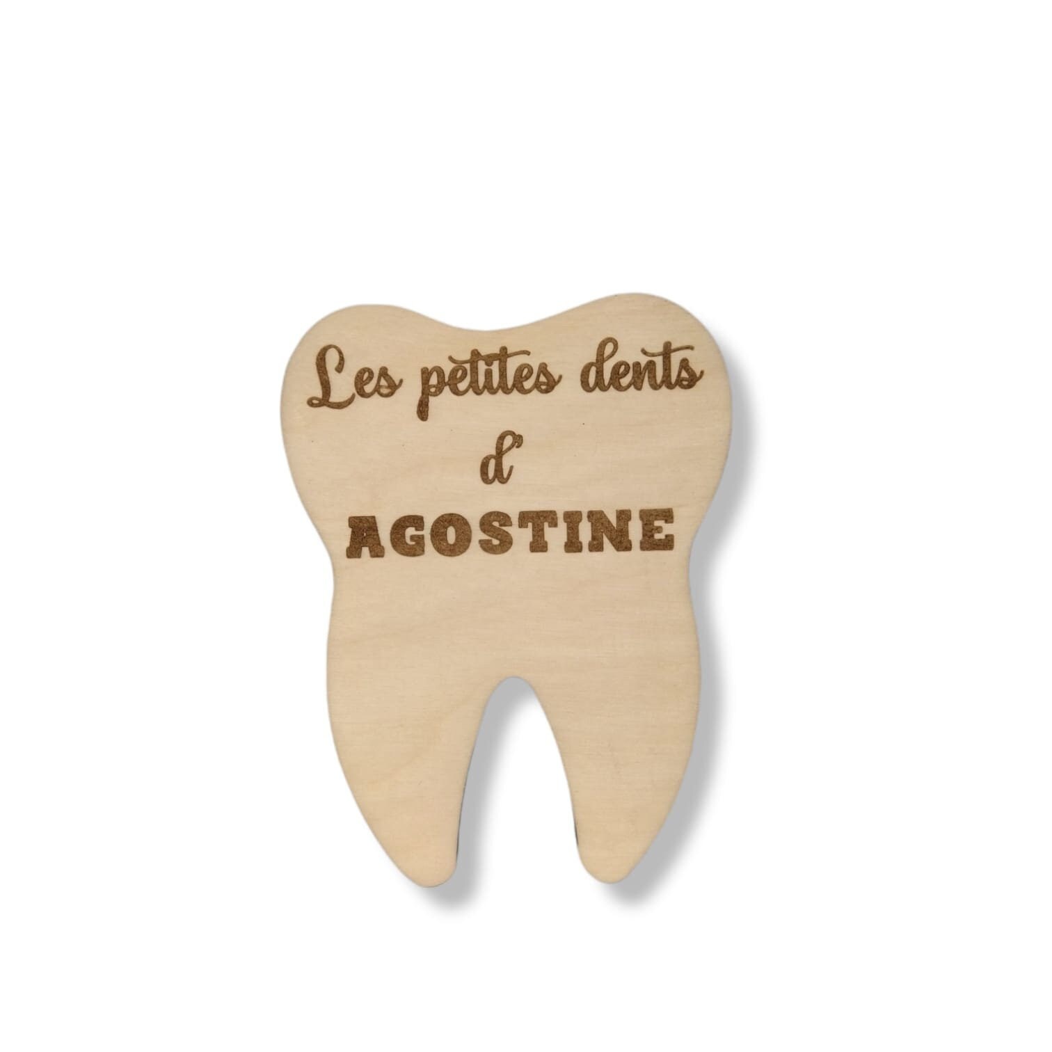 Boîte à Dents de Lait en Bois Personnalisé