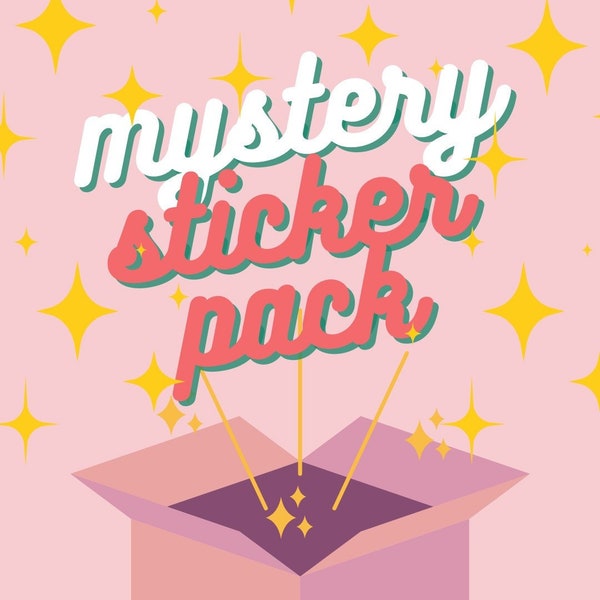 Anime Mystery Sticker Pack, Kawaii Grab Bag, Random Stickers, Stationery Grab Bag