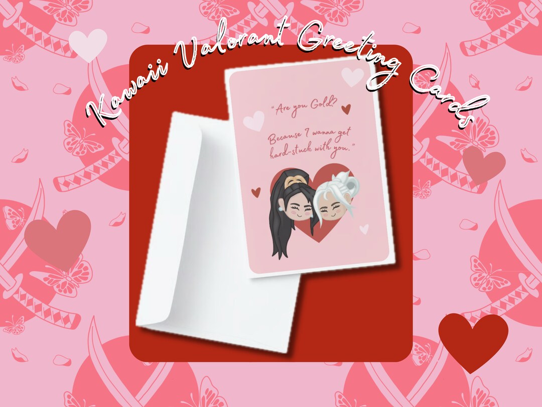 Valorant Gaming Couple, Gaming Duo, Cute Valentine Card, Funny