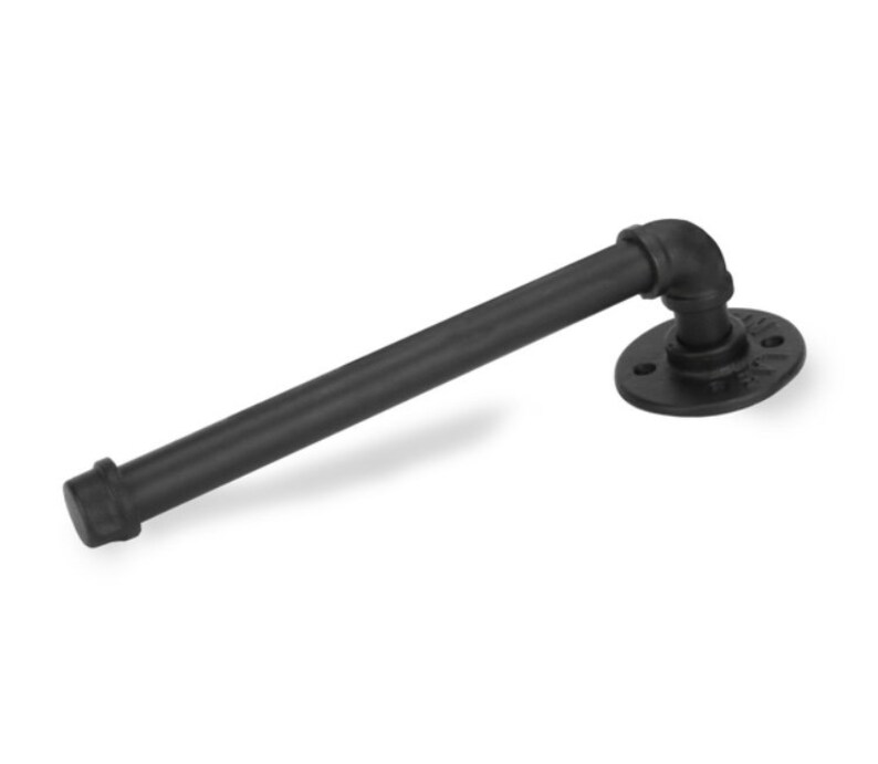 Black Iron Pipe Toilet Paper Holder Etsy UK