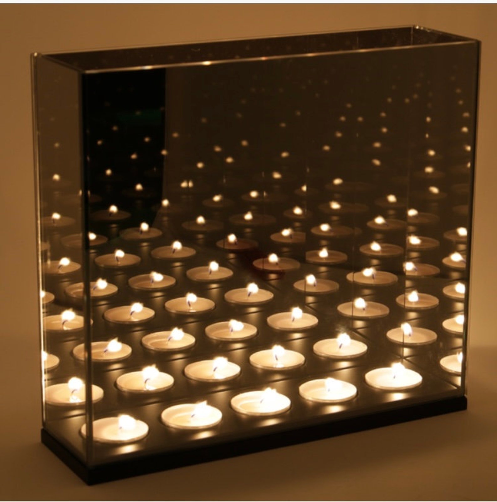 Infinity Mirror Candle Holder Illusion Tea Light Holder Etsy UK