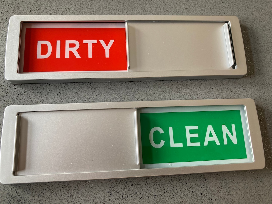 Dishwasher Clean Dirty Slider Sign Dishwasher Sign