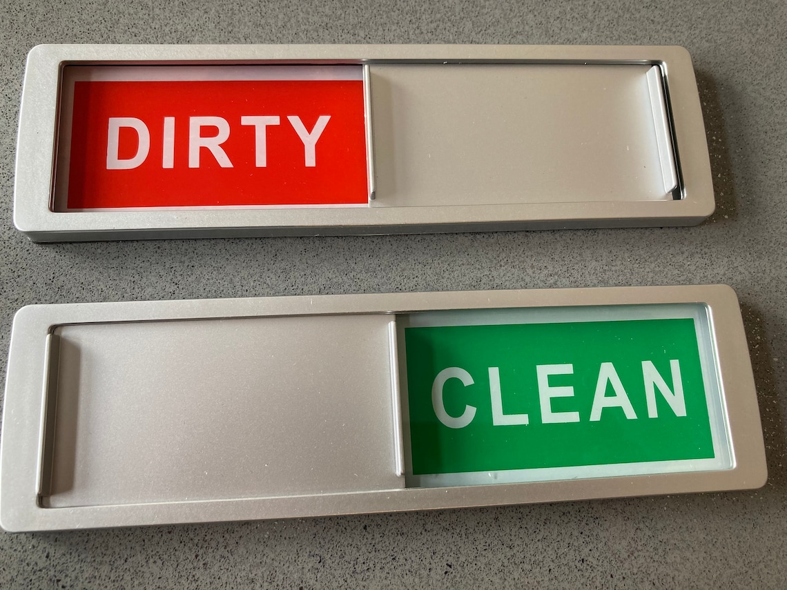 Dishwasher Clean Dirty Slider Sign Dishwasher Sign