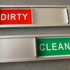 Dishwasher Clean Dirty Magnetic Slider Sign Dishwasher Magnetic Sign ...