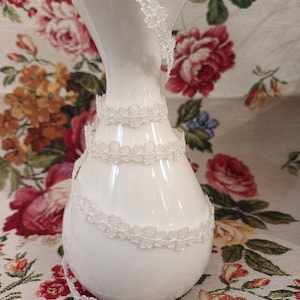 Ruban en dentelle  au mètre découpe florale