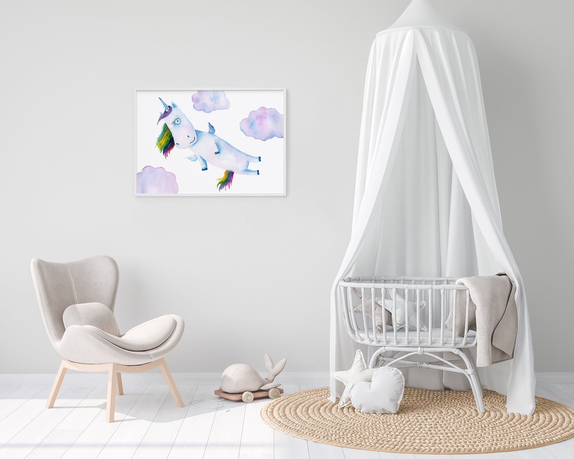 Instant Download Nursery Unicorn Print Unicorn Nursery Decor Etsy