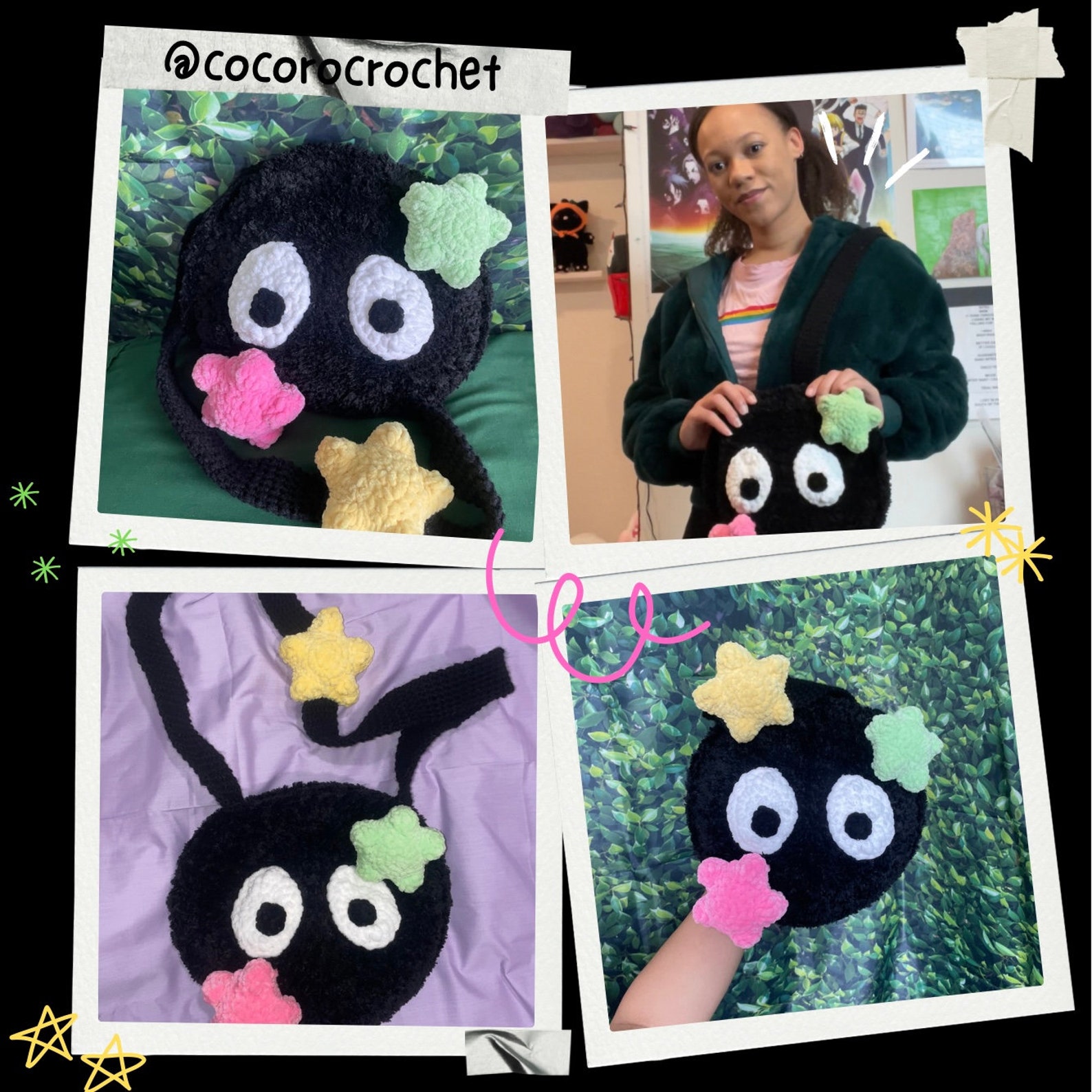 Soot Sprite Bag CROCHET PATTERN :) - Etsy
