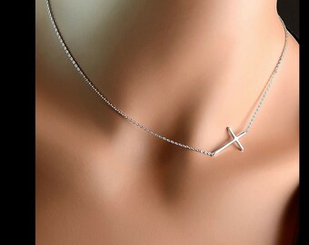 Sideways Cross - Etsy
