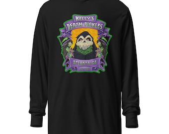 Death Pickles Logo Hooded long-sleeve tee