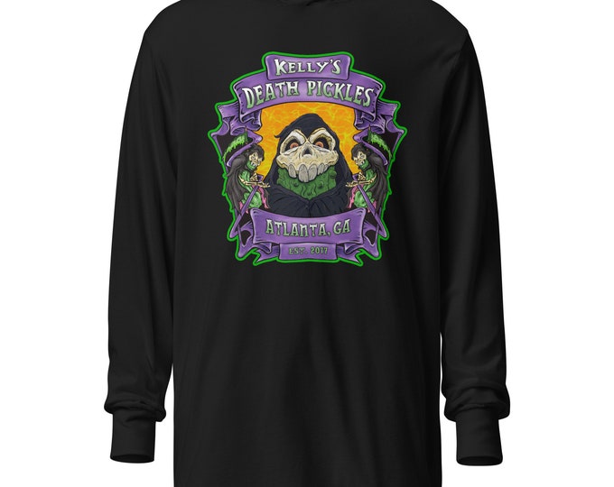 Death Pickles Logo Hooded long-sleeve tee