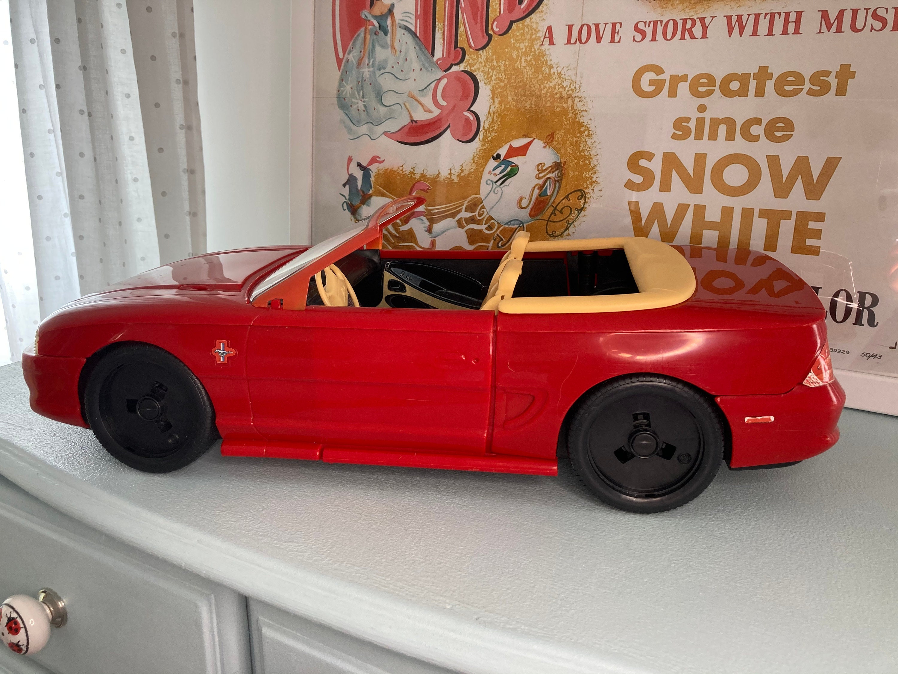 Barbie vintage ford mustang car 1994 2 to 4 seater Etsy