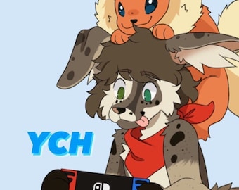 Gesloten! Niet kopen! | Pokémon-maatje| chibi harige YCH of commissie op maat