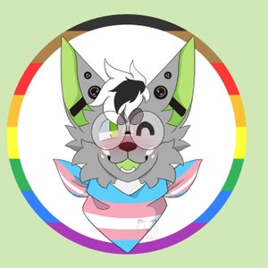 Open | Custom chibi furry pride icon - YCH Commission