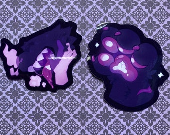Maw&Paw | Furry vinyl maw, paw stickers