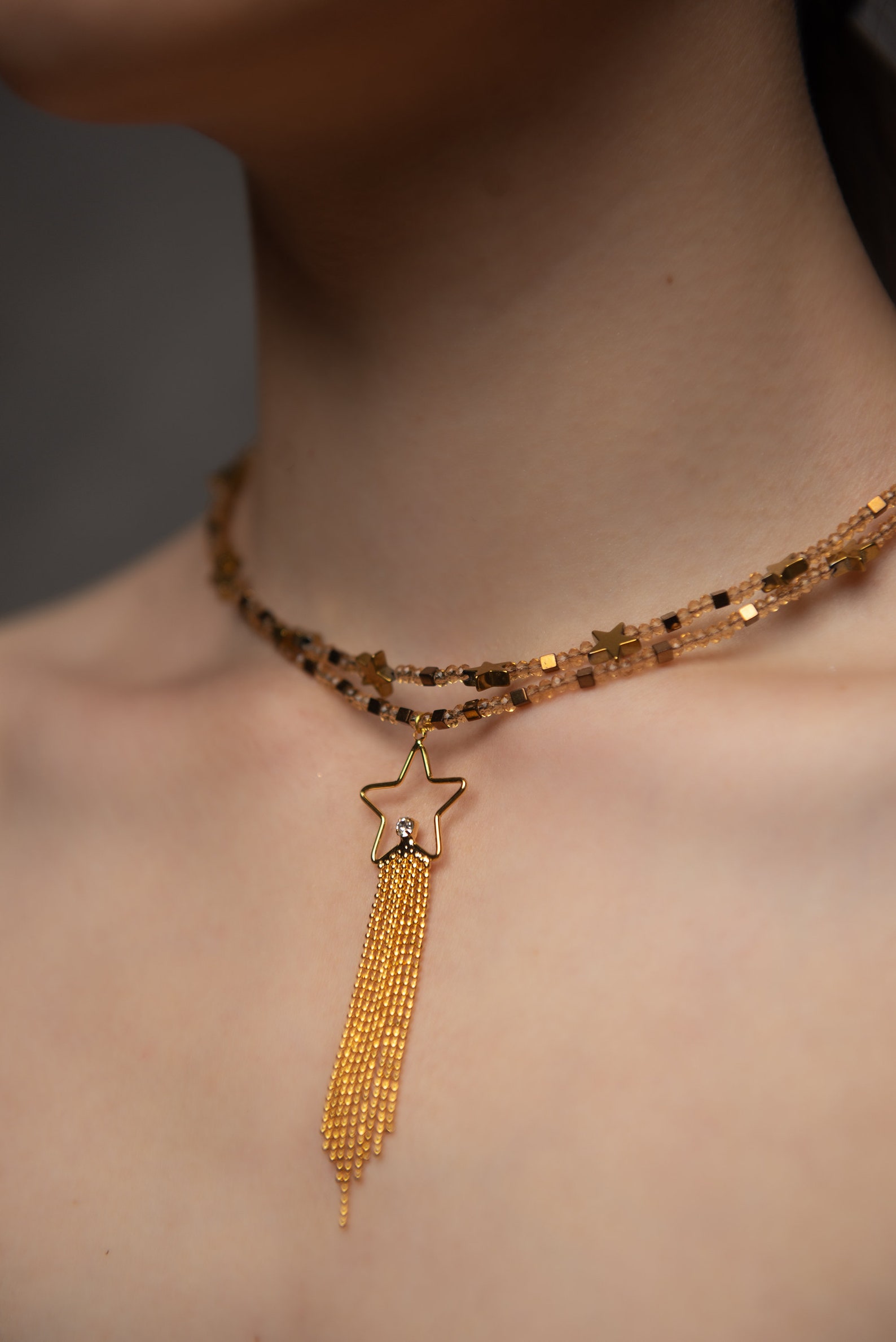 aesthetic seed bead necklace