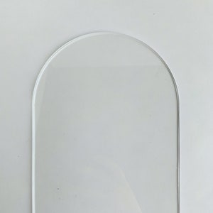 5x7&quot; arch acrylic blank | arch acrylic for sign | clear acrylic | craft acrylic | DIY wedding acrylic | DIY sign with stand | Set of 2 or 4