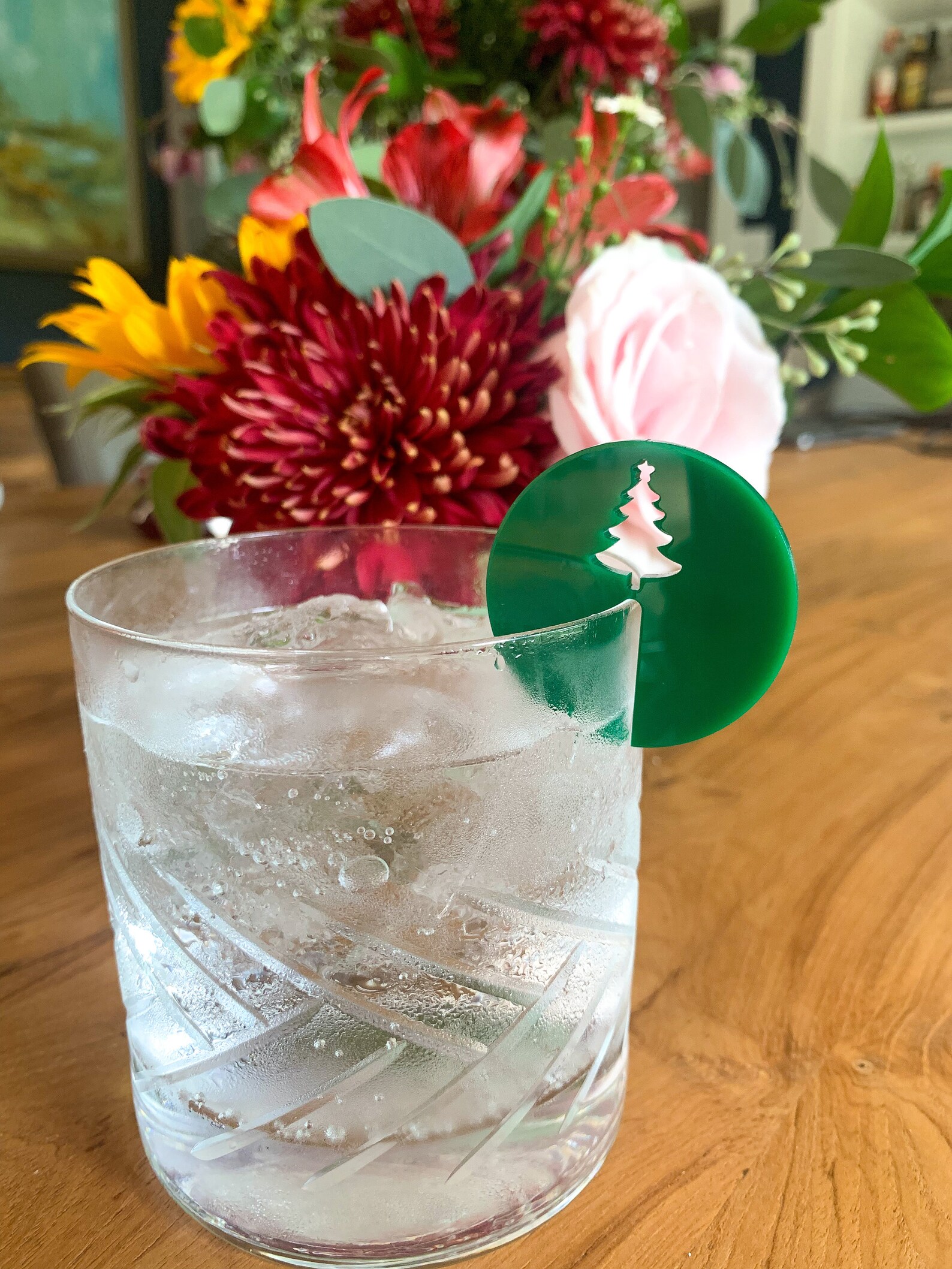Christmas tree drink marker