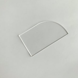 10 half arch acrylic blank | rounded acrylic place card | 2x3.5&quot; arched acrylic DIY | DIY acrylic blank | DIY wedding acrylic | set of 10