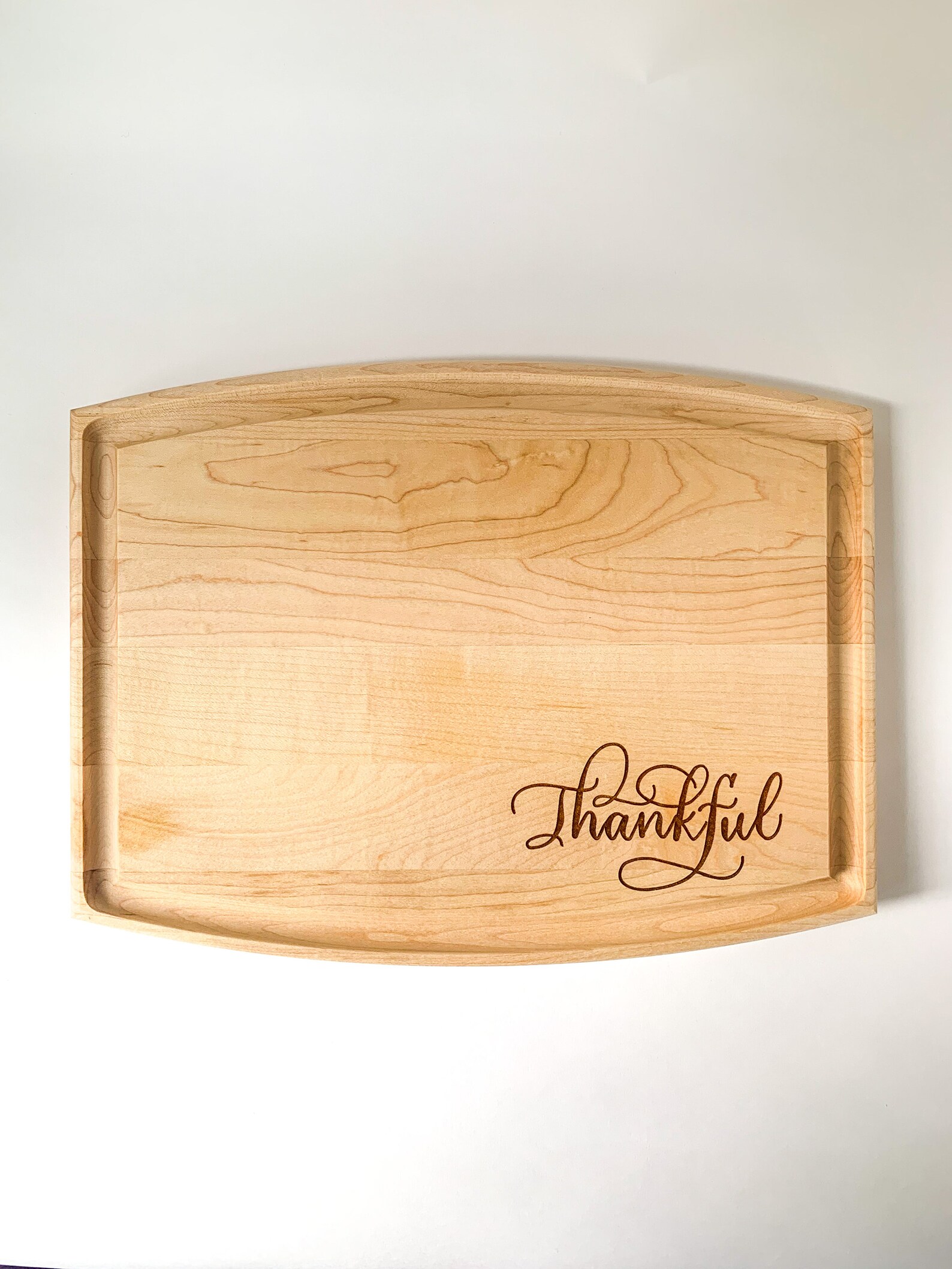 Thankful cutting board - engraved cutting board for Thanksgiving