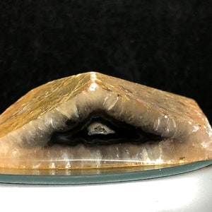 RARE Curved Polished  POLYHEDRAL Agate Paraiba Brazil