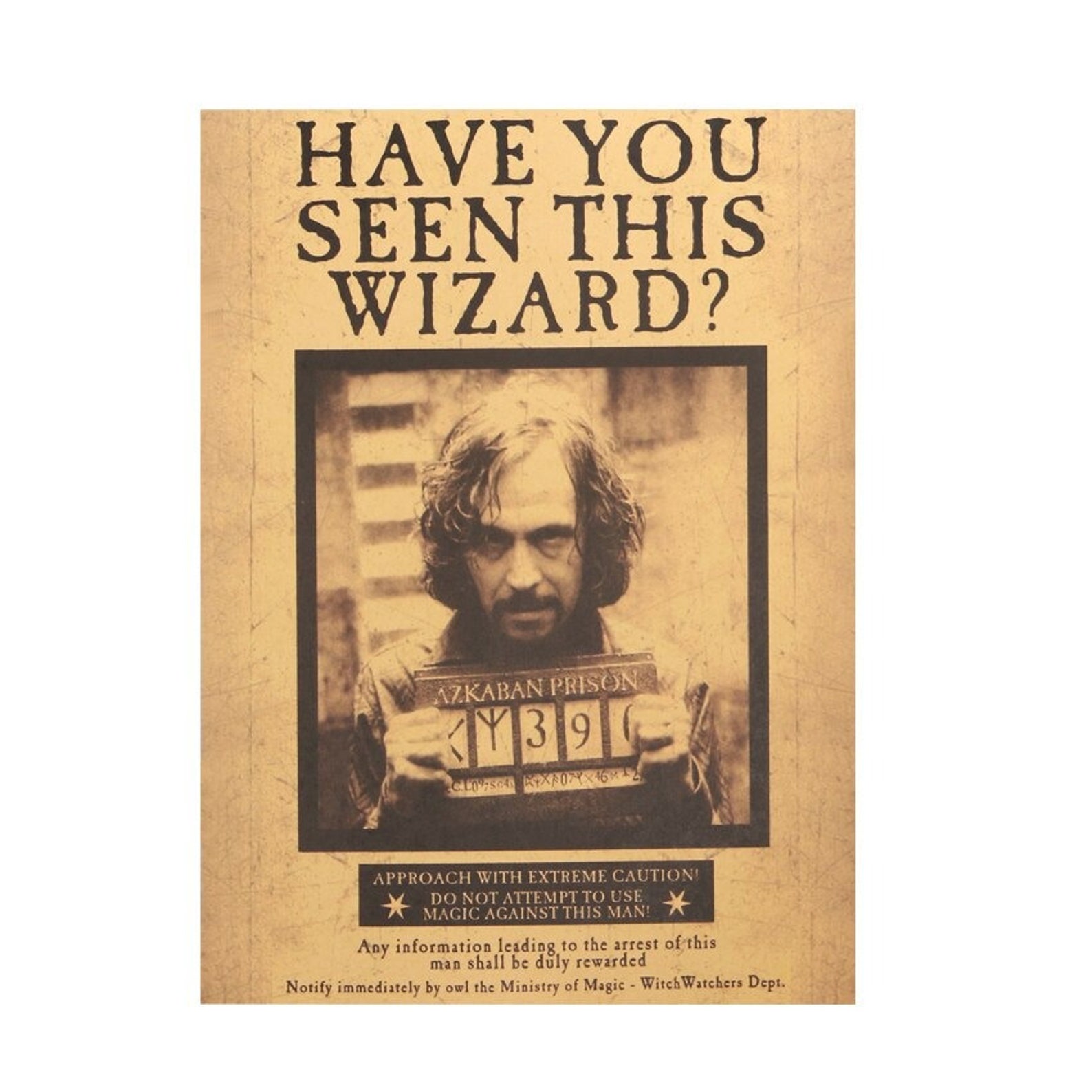 Harry Potter Poster Sirius Black Daily Prophet Poster l | Etsy
