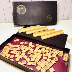 1948 Scrabble A Crossword Game by SelRight Selchow & Righter for Production and Marketing Company Made in USA