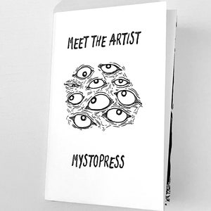 Meet The Artist Horror Artist Mini Zine