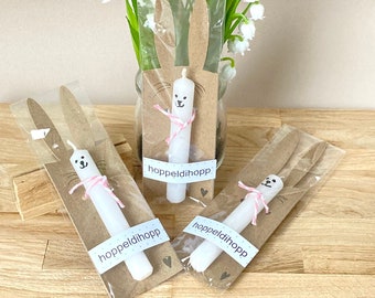 Easter candle, candle, Easter, bunny, souvenir, plate decoration, table decoration, gift idea, cash gift