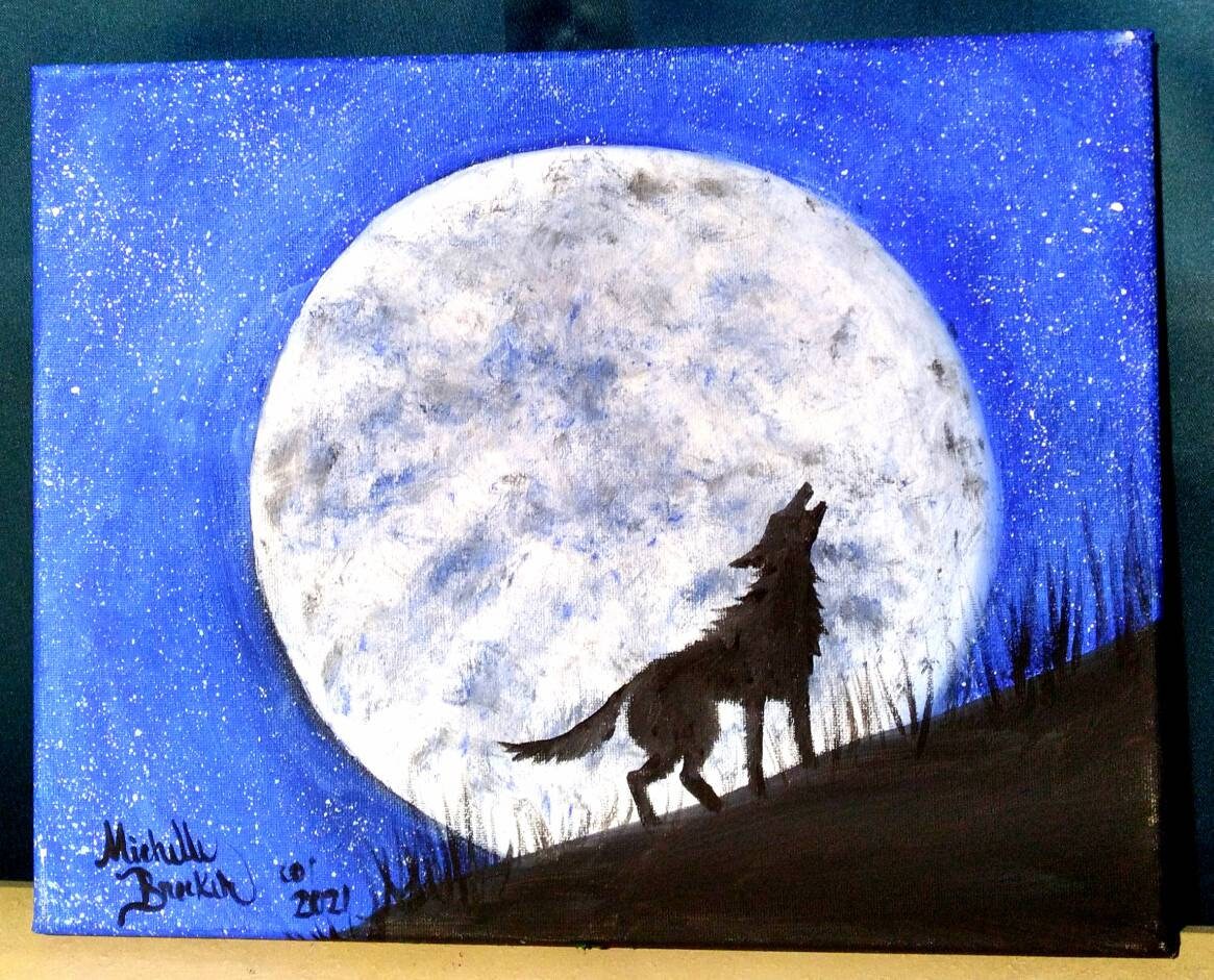 Wolf moon | Etsy