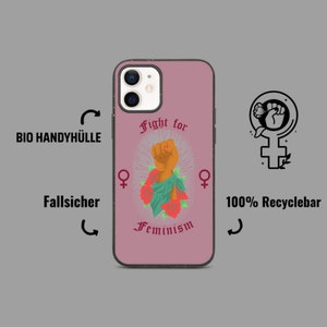 オーガニック電話ケース フェミニズム / 生分解性電話ケース / ポラロイド電話ケース / iPhone ケース / フェミニズムのための戦い