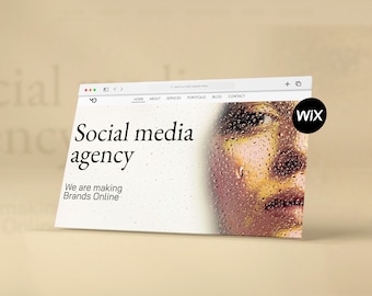 Wix Website Template: Bright Luxe Design for Social Media Agency