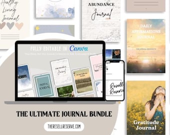 Mais de 40 planejadores editáveis do Canva | Modelos de PLR com direitos de revenda | Pacote de produtos digitais para vendedores do Etsy | Renda passiva para iniciantes