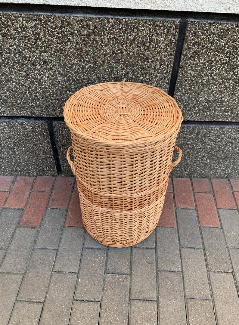 Big Laundry Basket Big Wicker Basket Laundry Hamper Basket Etsy
