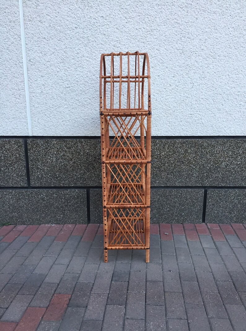 Arched Wicker Shelf Arched Rattan Shelf Wicker Furniture Etsy