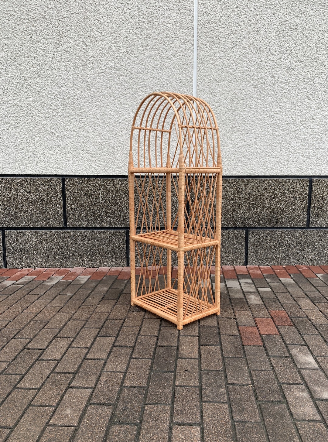 Arched Shelf, Arched Shelves, 3 Tier Plant Stand, Rattan Planter