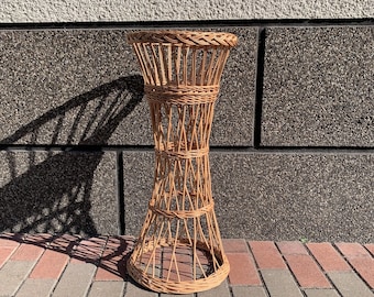 plant pot stand, floor plant stand, shelf for plants, plant stand, flower pot, wicker stand, plant stand outdoor, rustic plant stand, flower