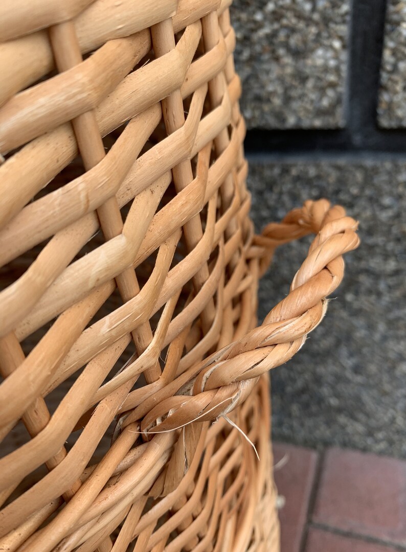 Big Laundry Basket Big Wicker Basket Laundry Hamper Basket Etsy