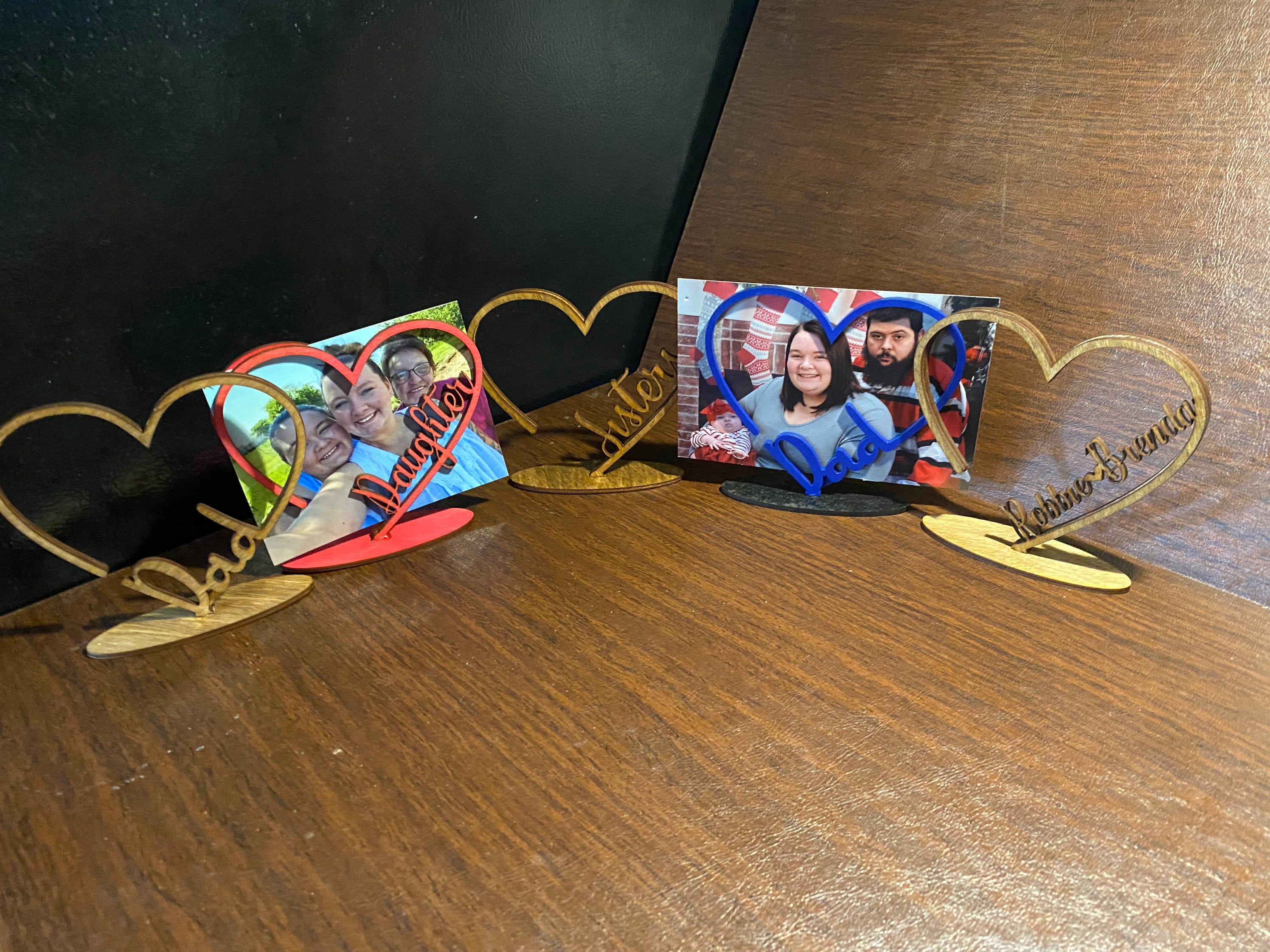 Heart Shaped Picture frame Etsy