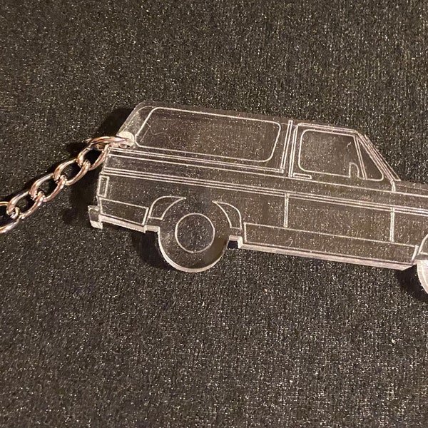 Chevy Square body K5 Blazer keychain acrylic laser cut custom made engraved Chevrolet 1979 1980 key classic car truck K 5 hand