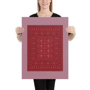 Design del tappeto ASCII stilizzato: poster di carta (12×16 o 18x24)