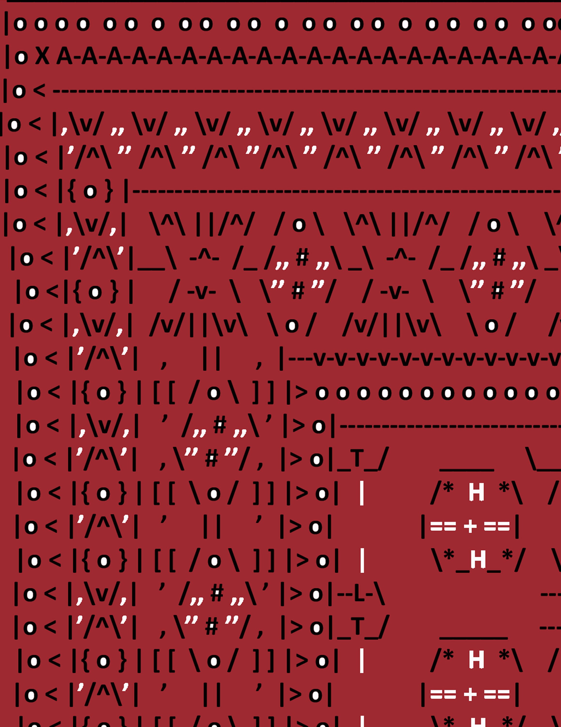 Stylized ASCII Rug Design: Paper Poster (12×16 or 18x24) - Etsy
