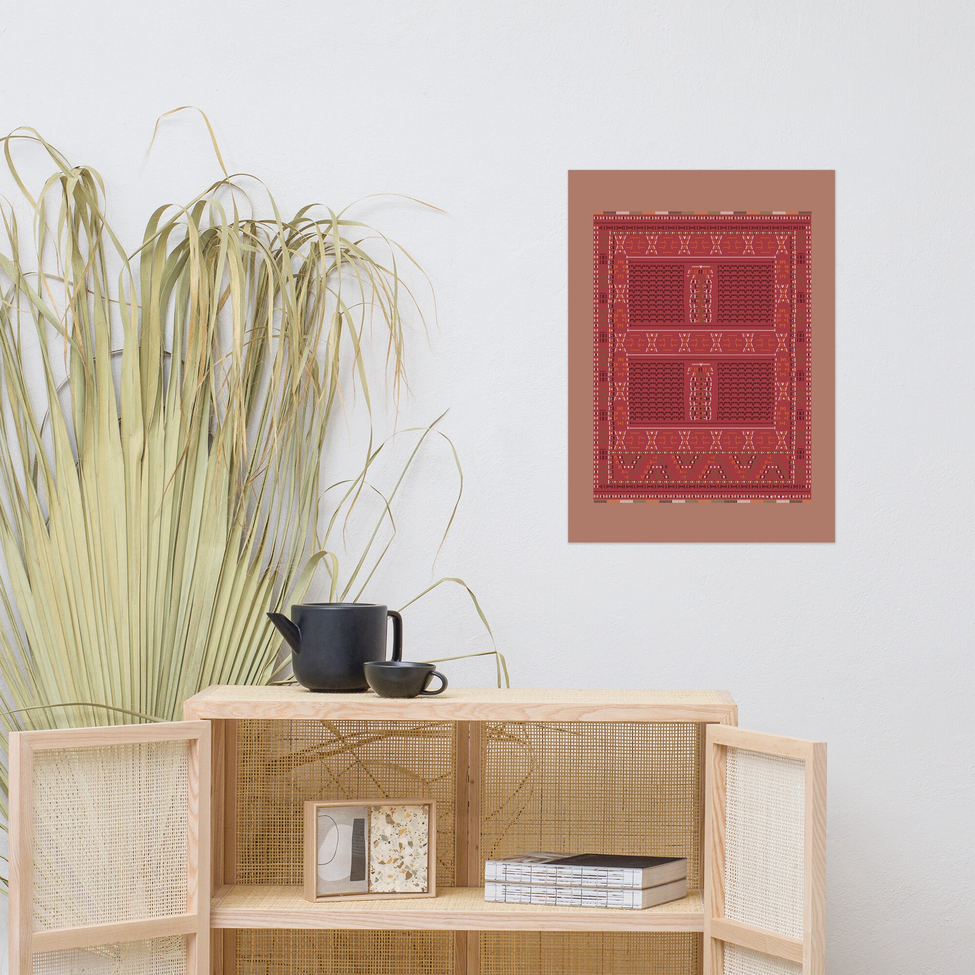 Stylized ASCII Rug Design: Paper Poster (21×30 Cm, 30×40 Cm, 50×70 Cm ...