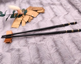 1 Paar Chopsticks personalisiert 2 Stück Essstäbchen mit Gravur 24 cm Geschenk Wunschgavur